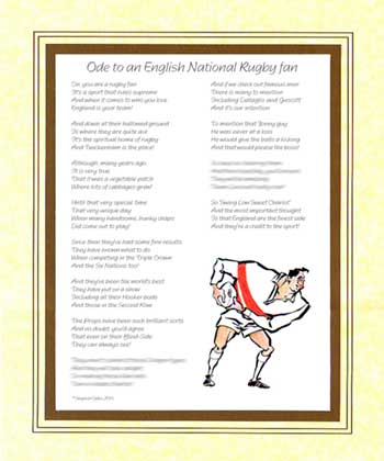 Ode to an England Rugby Supporter