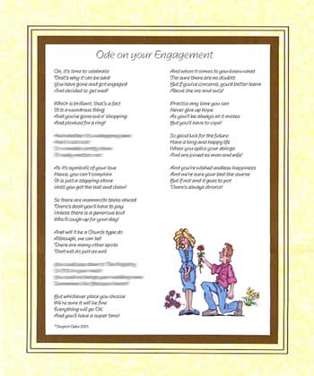 Ode on Your Engagement