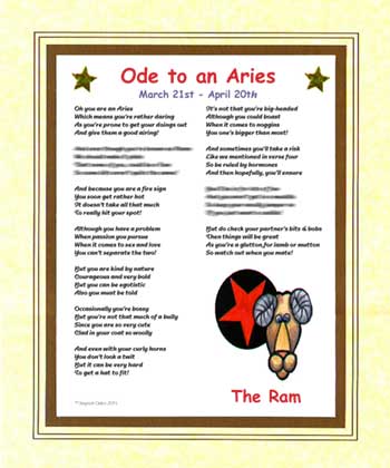Ode to an Aries