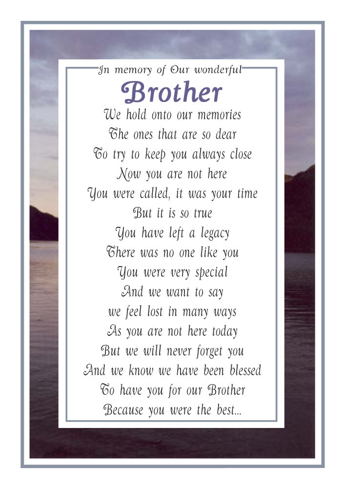 Our brother - Memorial