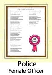 Click Here to View Female Police Officer Ode