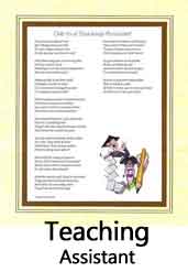 Click Here to View Teaching Assistant Ode